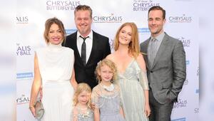 James und Kimberly Van Deer Beek (rechts) mit Eric Dane, Rebecca Gayheart und ihren Töchtern ...