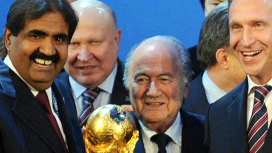 Als Fifa-Präsident präsentiert Sepp Blatter 2010 Katar als Gastgeber der Fussball-WM 2022