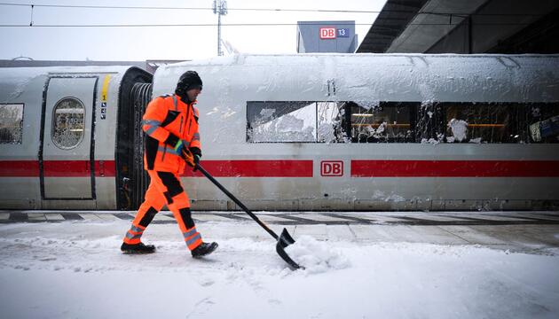 Winterwetter - Sturmtief Elli - Hamburg