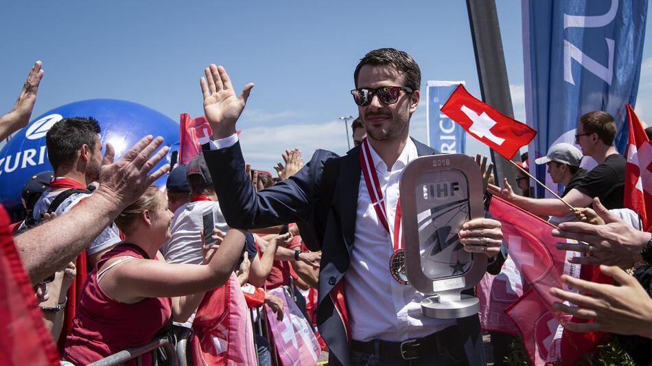 Eishockey-WM - Ankunft Team Schweiz in Zürich