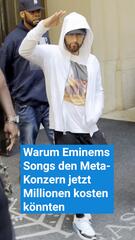 Warum Eminems Songs den Meta-Konzern jetzt Millionen kosten könnten