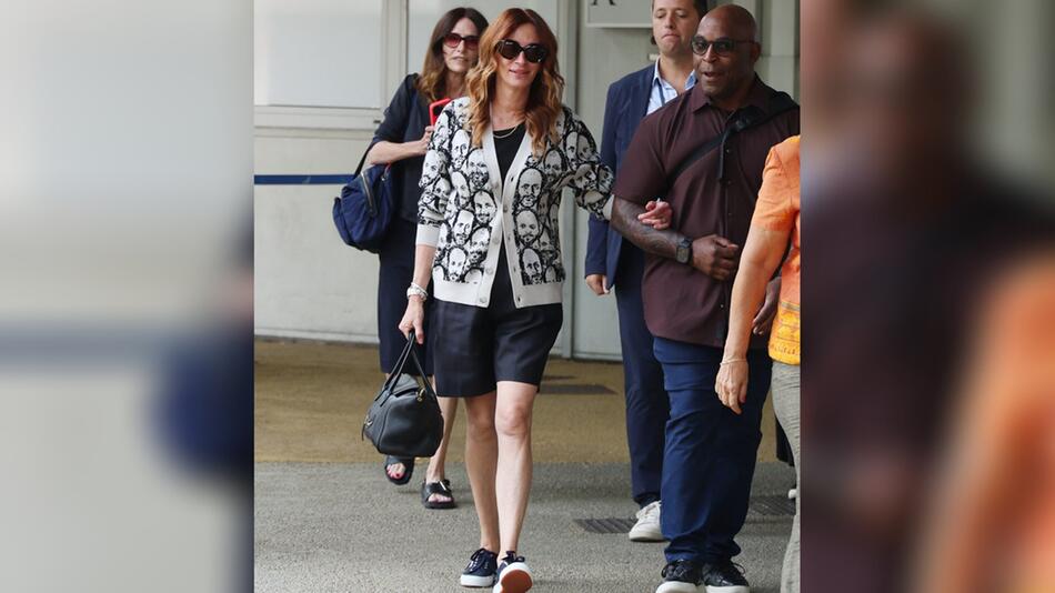 Julia Roberts bei ihrer Ankunft in Venedig.