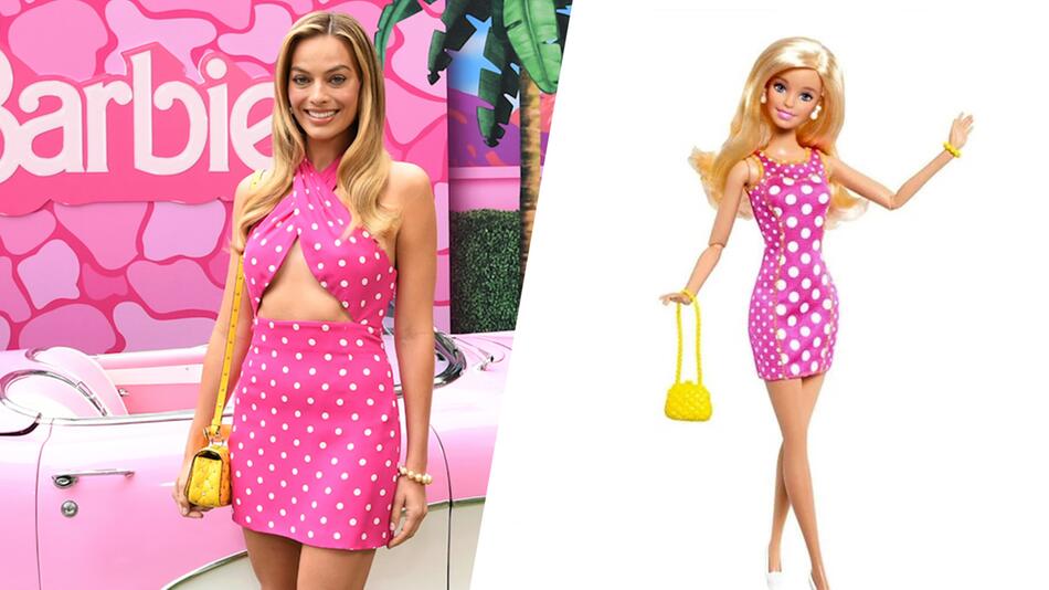 Auf Premieren-Tour: Margot Robbie begeistert in bekannten Barbie-Kleidern