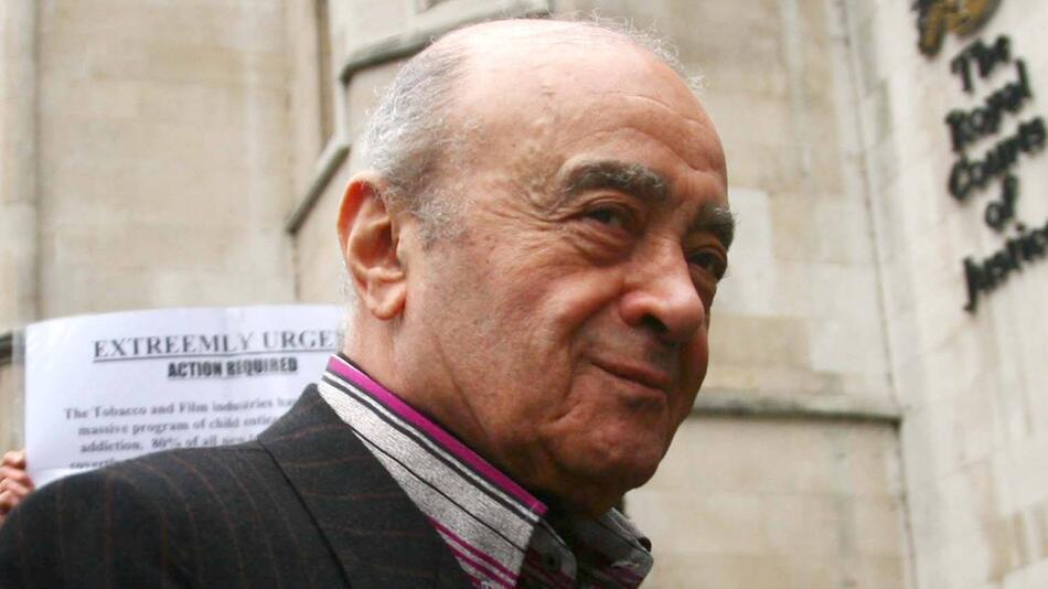 Mohamed Al-Fayed ist 2023 verstorben. Seit der Veröffentlichung einer Doku stehen zahlreiche ...