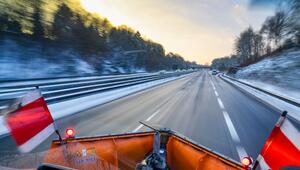 Ein Räumfahrzeug im Einsatz