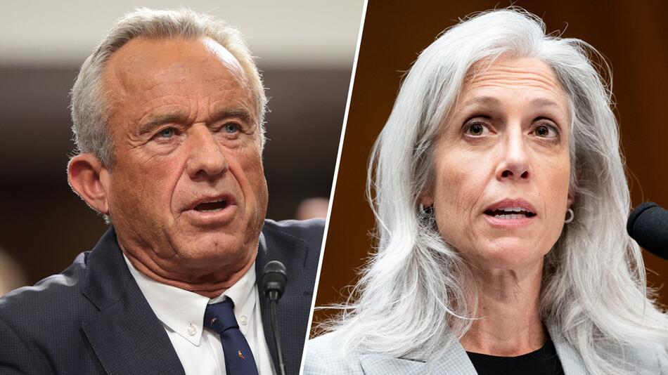 Bildkombo: Robert F. Kennedy Jr./Susan Monarez