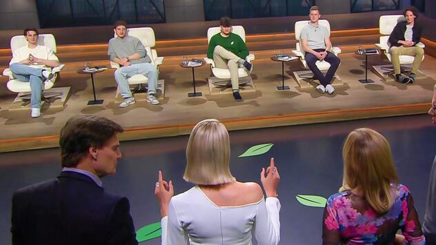 Jonas Frank, Nick Werneck, Max Lauterbach, Simon Zitzmann und Niklas Gabriel (v.l.) dürfen auf ...