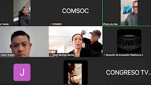 Ertappt: Politikerin sitzt bei Online-Meeting im Friseursalon