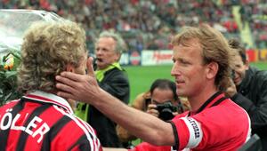 Rudi Völler (l) und Andreas Brehme