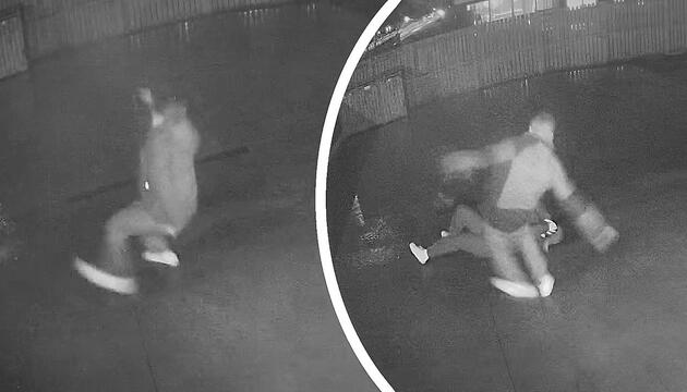 Wie im Comic: Frau rutscht auf Eis aus – auch ihr Mann tappt in die Falle