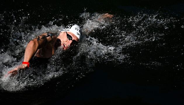 Der deutsche Schwimmer Florian Wellbrock in Aktion