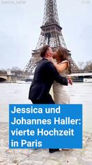 Jessica und Johannes Haller heiraten zum vierten Mal in Paris