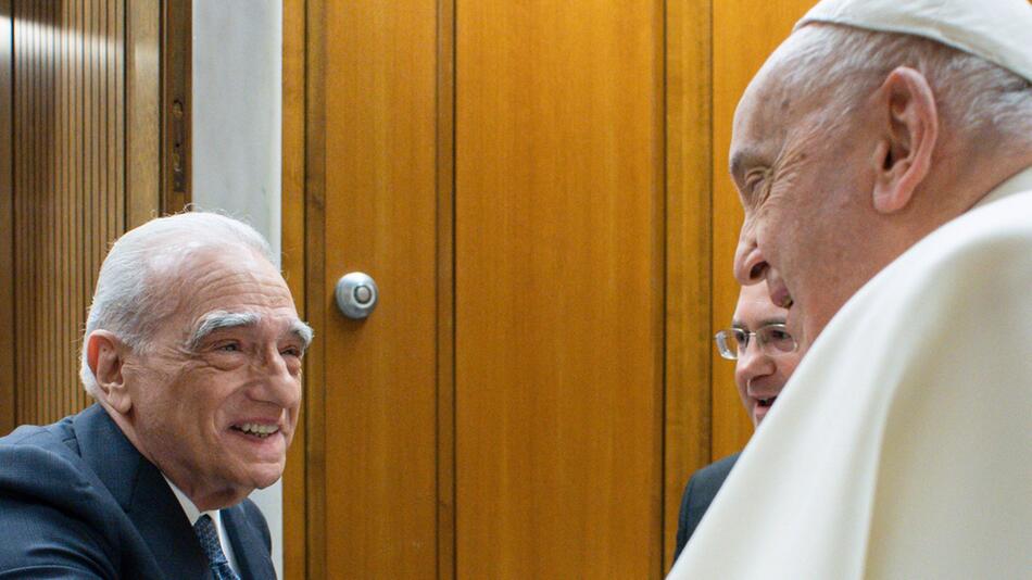 US-Regisseur Martin Scorsese war zu einer Privataudienz bei Papst Franziskus im Vatikan zu Gast.