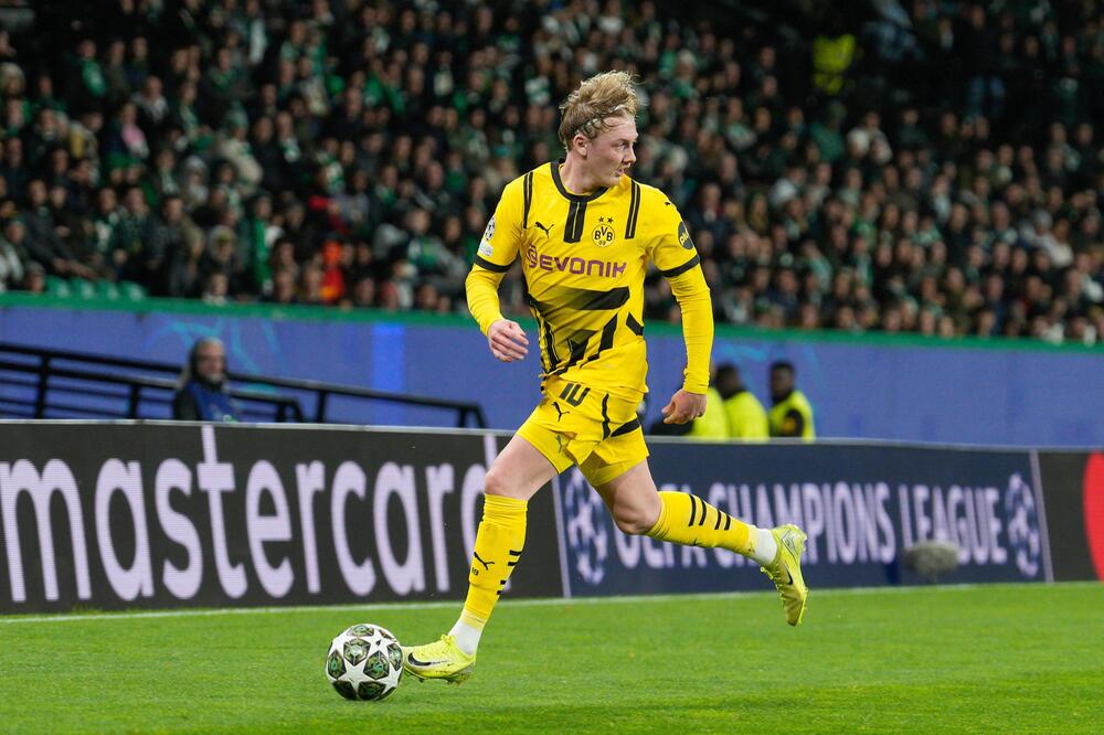 Julian Brandt beim Champions-League-Spiel gegen Sporting in Lissabon.