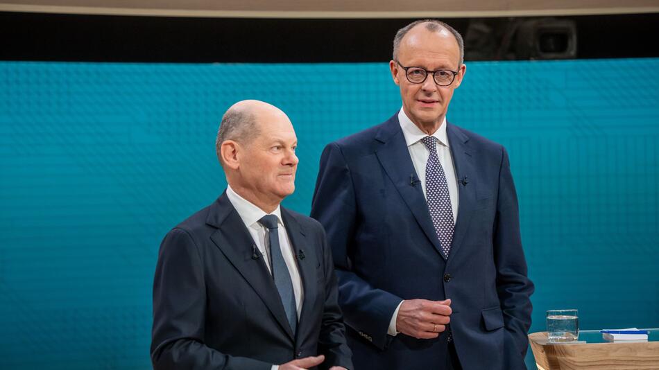 Scholz und Merz im TV-Duell