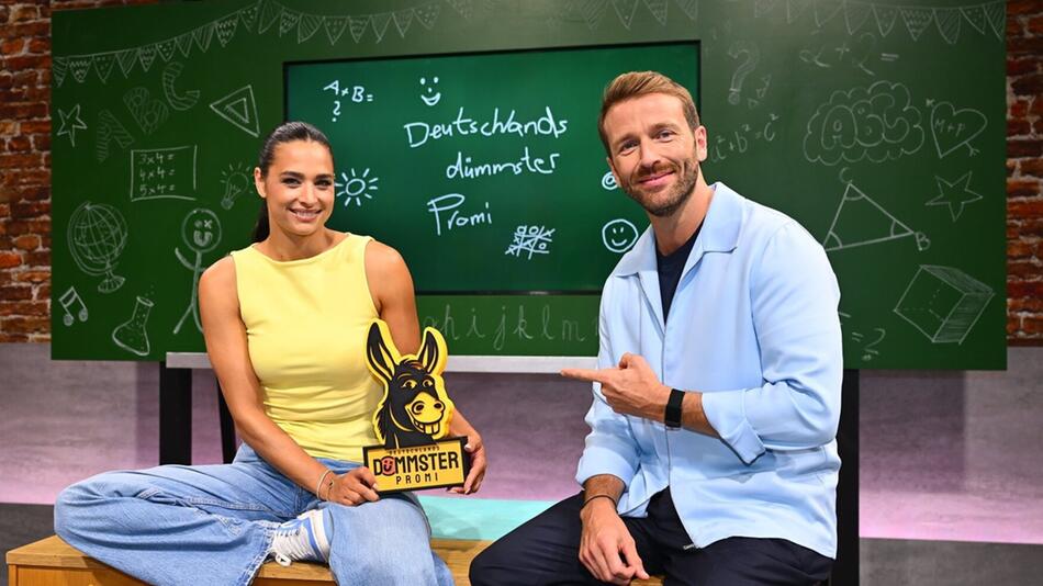 Amira Aly und Christian Düren moderieren gemeinsam "Deutschlands dümmster Promi".
