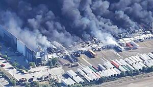 Riesige Rauchwolke: Grossbrand zerstört Medizinlager in Kalifornien