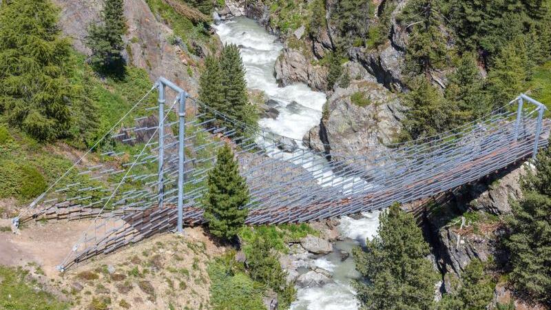 Hängebrücke im Martelltal