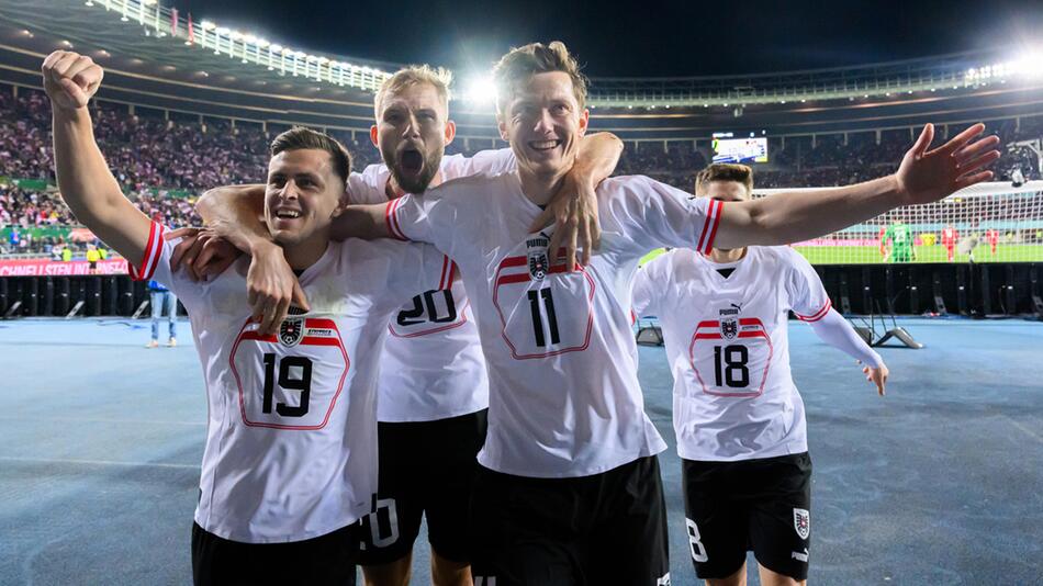 Die österreichische Fussball-Nationalmannschaft hat aktuell Grund zu feiern.