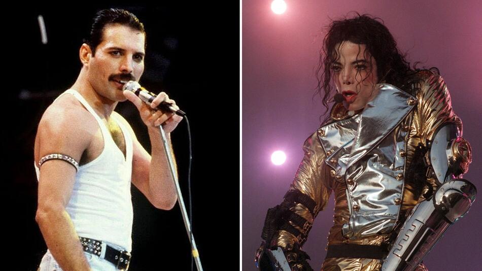 Freddie Mercury und Michael Jackson