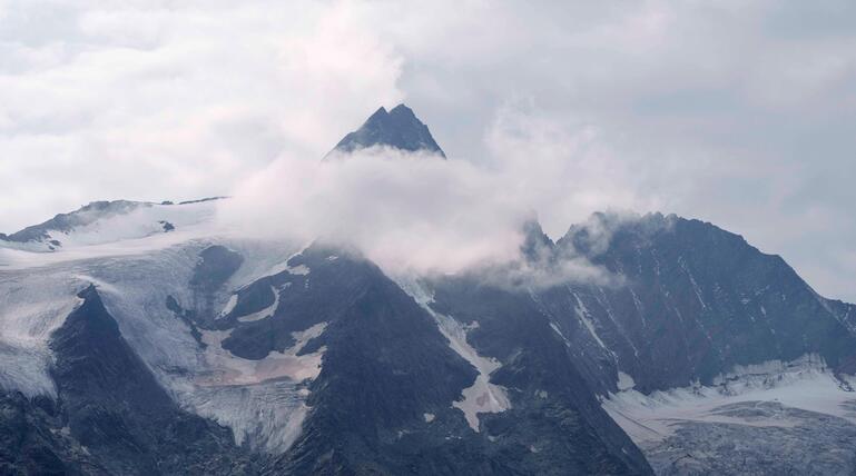 Blick auf den Gipfel des Grossglockner