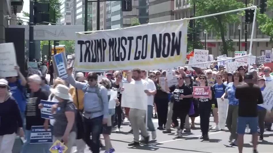 USA: Landesweite Proteste gegen Trump am 1. Mai