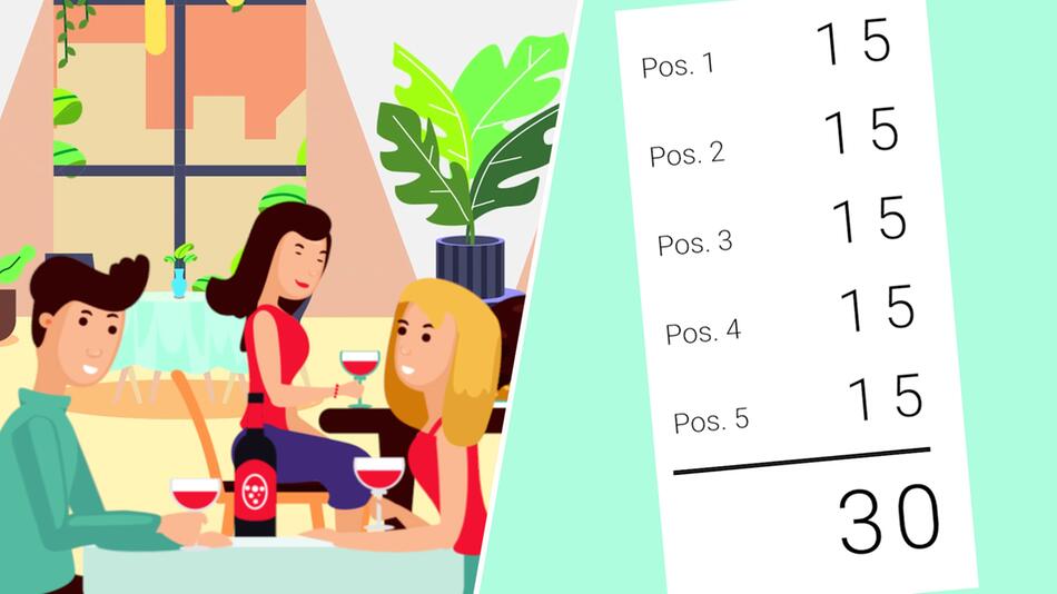 Restaurant-Rechnung: Können Sie dieses Logikrätsel lösen?
