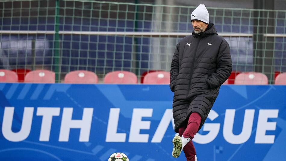 Marco Rose beim RB-Training.