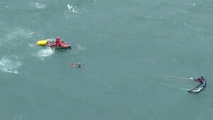 Rettung vor der Golden Gate Bridge: Polizei-Drohne findet abtreibenden Kitesurfer