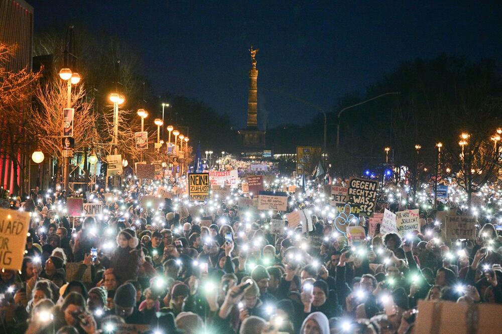 Demonstration zur Migrationspolitik - Berlin