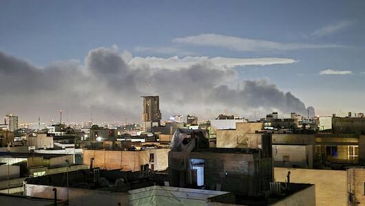 Rauch über Teheran nach nach neuen Angriffen