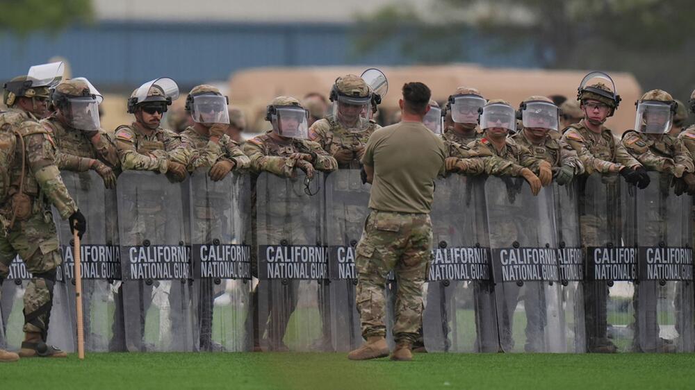 Proteste in Kalifornien - Militärübung in Los Angeles