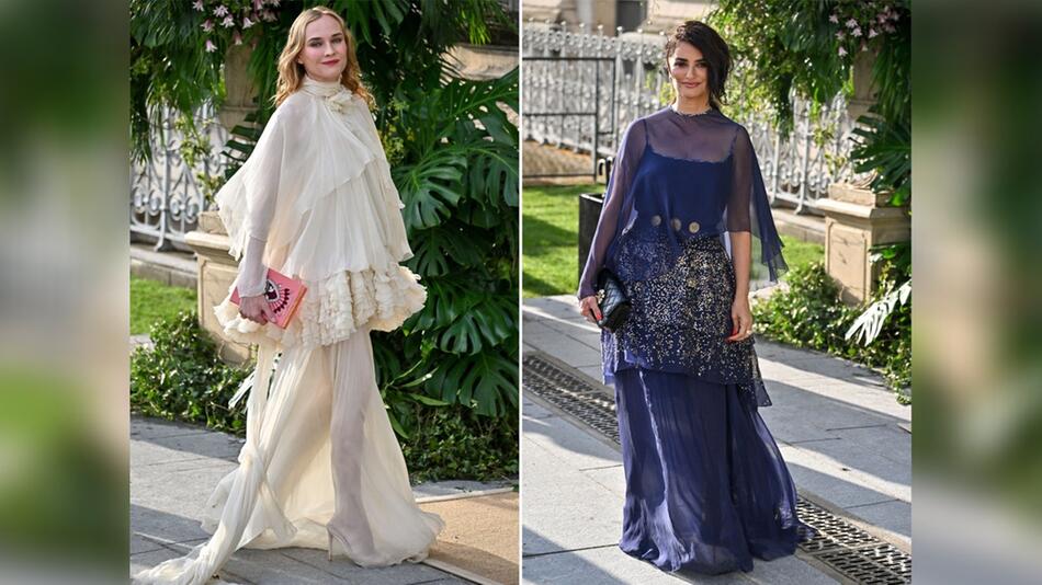 Wow-Auftritte von Diane Kruger (l.) und Penélope Cruz bei der Haute Couture Fashion Week in Paris.