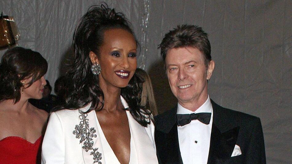 Iman und David Bowie im Jahr 2007 in New York.