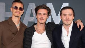 Romeo, Cruz und Brooklyn Beckham (v.l.n.r.) vor einigen Jahren in London.
