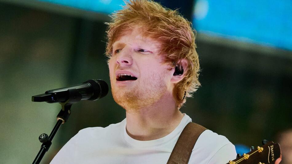 Ed Sheeran bei einem Auftritt in New York.