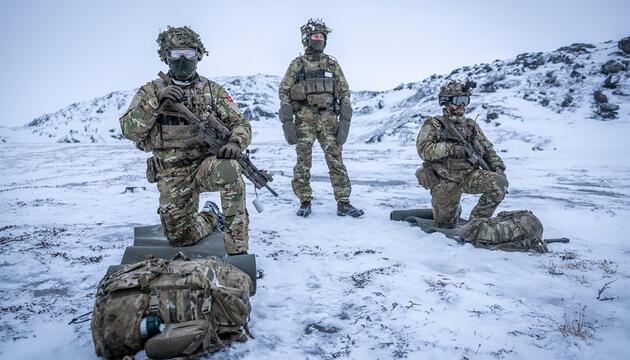Dänische Soldaten in Grönland