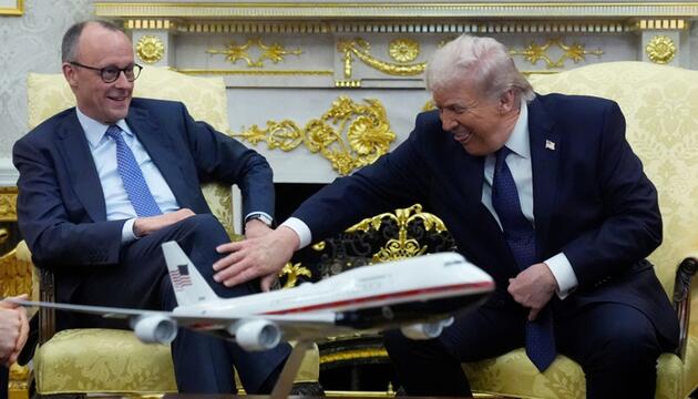 US-Präsident Trump empfängt Bundeskanzler Merz