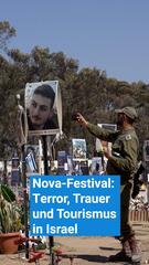 Trauer und Tourismus auf dem Nova-Festival in Israel