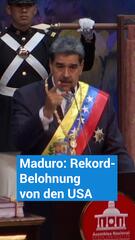 Venezuelas Präsident Maduro: Rekord-Belohnung für seine Festnahme