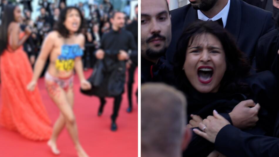Stop Raping Us: Nacktprotest bei den Filmfestspielen in Cannes