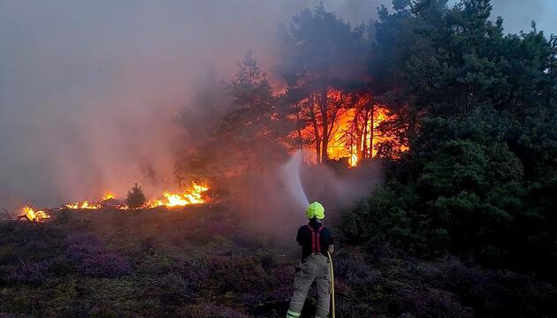 Englische Grafschaft in Flammen: Hunderte Menschen fliehen vor Grossbrand