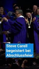 Steve Carell begeistert bei Abschlussfeier in Chicago