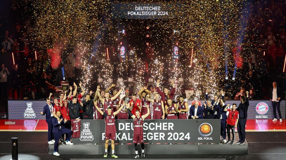 Bayern München beim Pokalsieg 2024