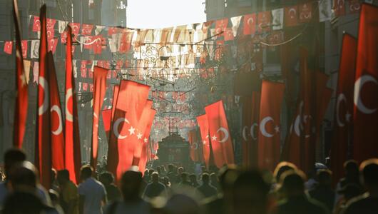 Die Einkaufsstrasse Istiklal in Istanbul