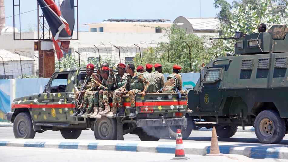 Somalische Sicherheitskräfte in Mogadischu