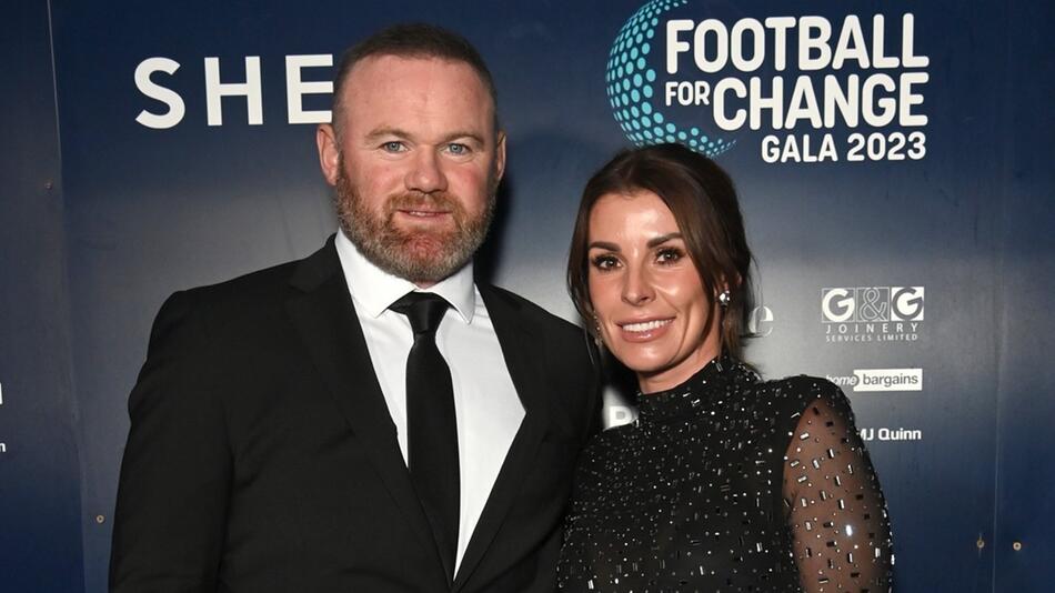 Wayne Rooney mit Ehefrau Coleen bei der "Football For Change Gala" im Jahr 2023.