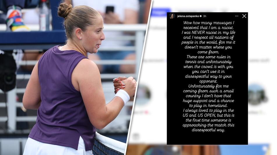 Ostapenko verteidigt sich gegen Rassismusvorwürfe