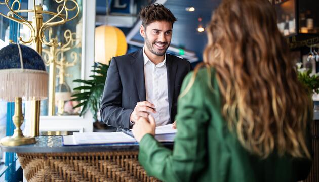 Rezeption Begrüssung