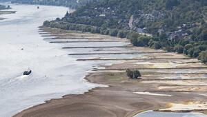 Extremes Niedrigwasser auf dem Rhein